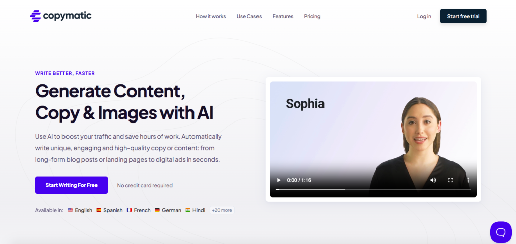 Copymatic Review: The Ultimate AI Content Creation Tool 2024